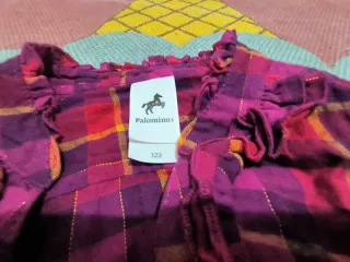 Blusa a cuadros niña