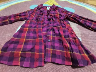 Blusa a cuadros niña