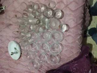 Lote de Copas de cristal y vasos