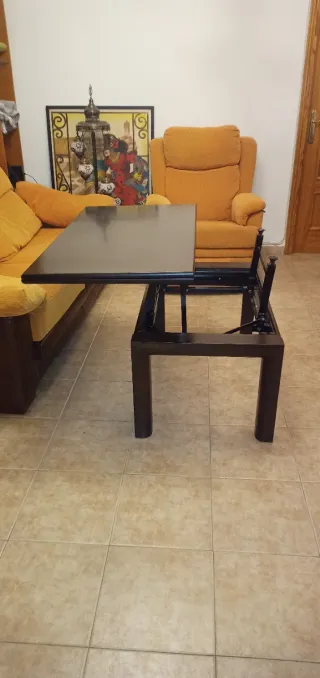 Mesa centro elevable y extensible