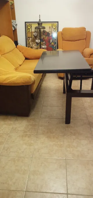 Mesa centro elevable y extensible