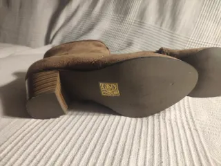 Botines ante beige/marrón T.37