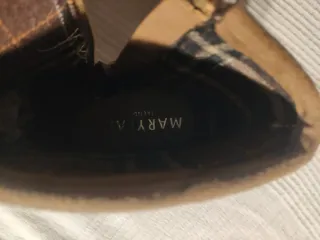 Botines ante beige/marrón T.37