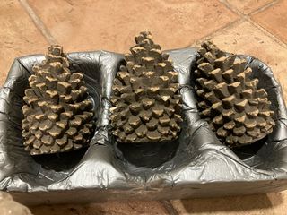 Piñas Cerámica Decorativas Chimenea