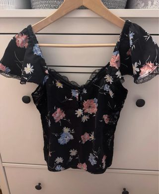 Top Dolce & Gabbana floral satén