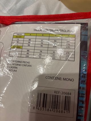 Disfraz Atracador Casa de Papel. Mono rojo y caret