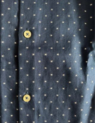 Camisa Zara Azul Estampada Talla M