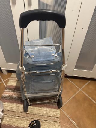 Carro de la compra azul