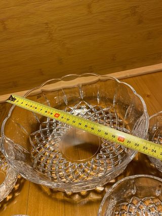 Set 5 ciotole cristallo vintage