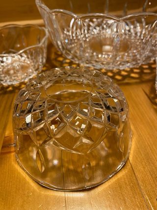 Set 5 ciotole cristallo vintage