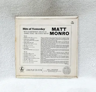 Matt Monro - Hits of Yesterday LP