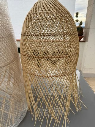 Lámparas Sklum mimbre nuevas