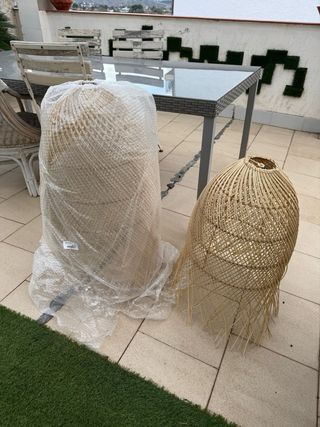 Lámparas Sklum mimbre nuevas