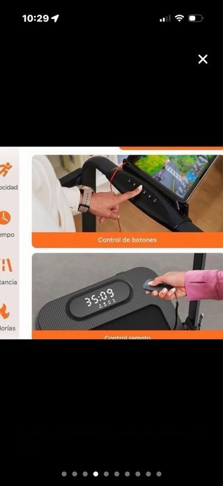 Cinta de correr plegable