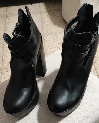 Zapatos de plataforma negros