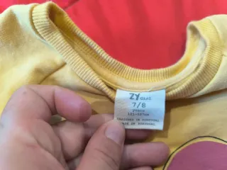 Sudadera niña amarilla con dibujo