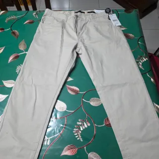 Pantaloni uomo beige taglia 46