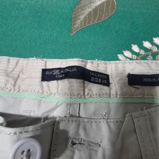 Pantaloni uomo beige taglia 46