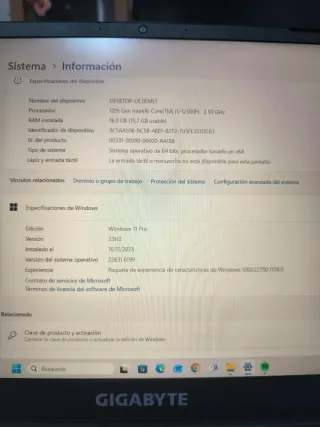 Portátil Gigabyte G5 RTX 4060