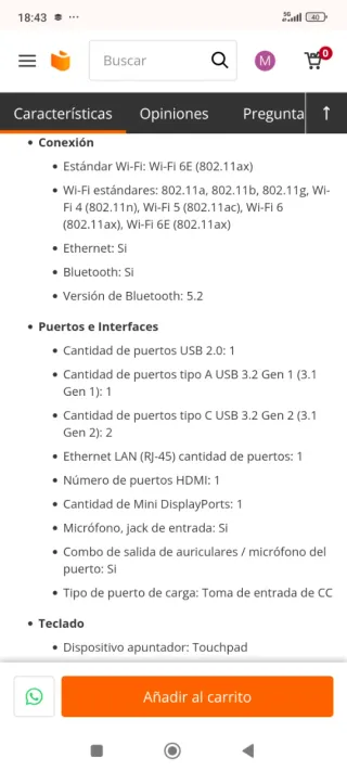 Portátil Gigabyte G5 RTX 4060