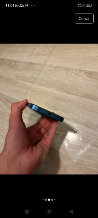 iPhone 13 mini blu 87% batteria