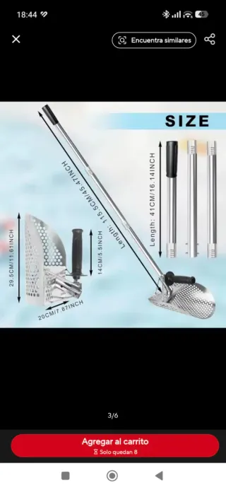 Pala Cuchara Detector Metales