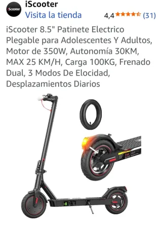 Patinete Eléctrico Casi Nuevo