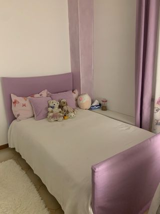 Letto una piazza e mezzo lilla