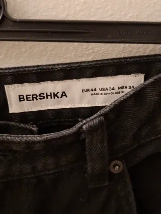 Pantalones Cargo Bershka Talla 44 Negros