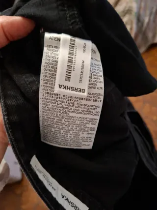 Pantalones Cargo Bershka Talla 44 Negros