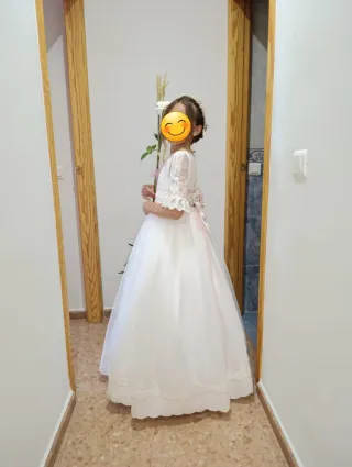 Vestido de comunión niña blanco de Anibal Laguna