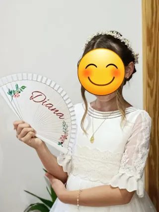 Vestido de comunión niña blanco de Anibal Laguna