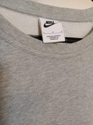 Sudadera Nike Gris Talla L