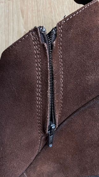 Botines Diesel ante cuña marrón, 38