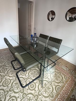 4 Sillas Retro Verdes