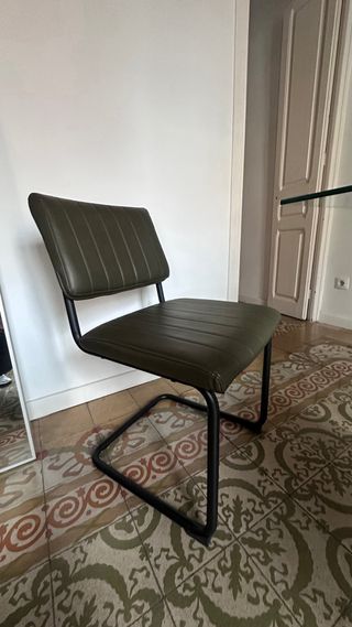 4 Sillas Retro Verdes