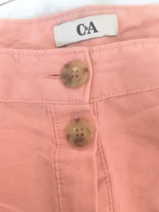 Falda midi lino mujer talla 46