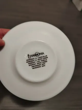 Juego 5 tazas y 6 platos café