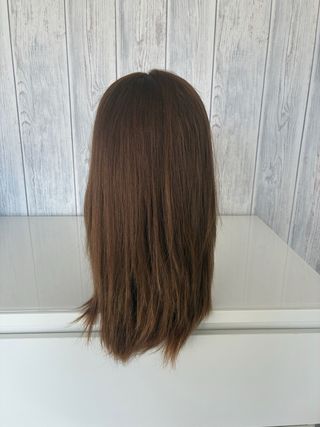 Peluca Pelo Natural Castaña Angela Navarro