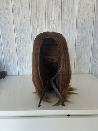 Peluca Pelo Natural Castaña Angela Navarro