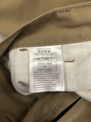 Pantalones Carhartt WIP Talla 31 Beige