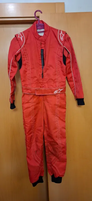 Mono Kart Niño Alpinestars Rojo