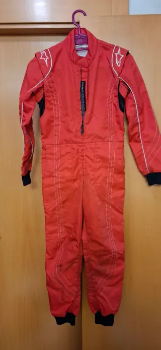 Mono Kart Niño Alpinestars Rojo