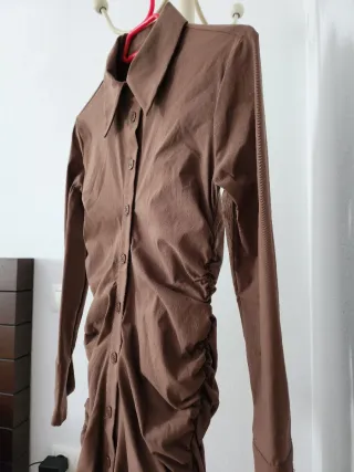 Vestido Zara Marrón Talla S