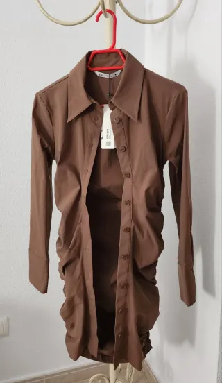 Vestido Zara Marrón Talla S