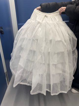 Cancan Fallera Talla 95 Blanco