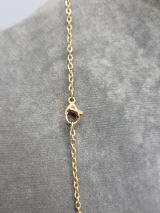 Collar Corazón Peluquería Cadena Dorada