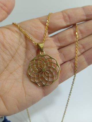 Colgante Flor de la Vida Bronce