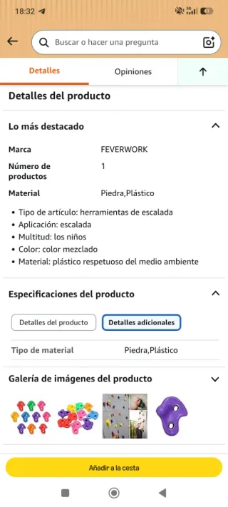 Presas escalada rocodromo infantil. 60 unidades.