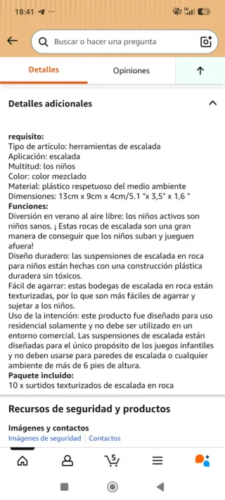 Presas escalada rocodromo infantil. 60 unidades.